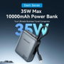Vention FHEH0 Power Bank 10000mAh 35W con Puerto Cargador Gris